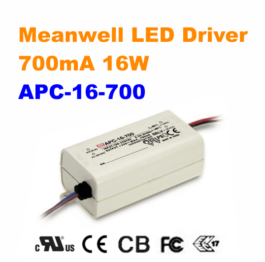 APC 16 700 Meanwell 16W 700mA LED Driver UL LEDDepot Canada